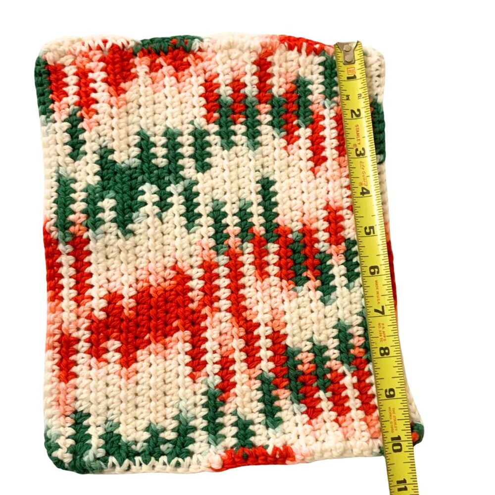 Christmas Stocking Stuffers Handmade Crochet Cotton Washcloth Set - Picture 5 of 5